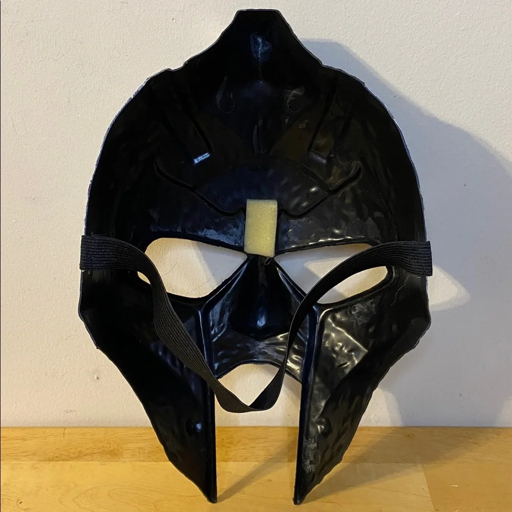Gladiator Warrior Spartan Masks Costume Accessory Plastic Silver Medieval